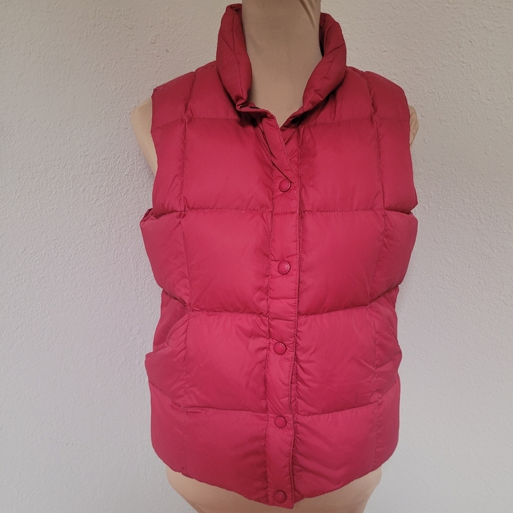 Lands' End Vibrant Pink Puffer Vest